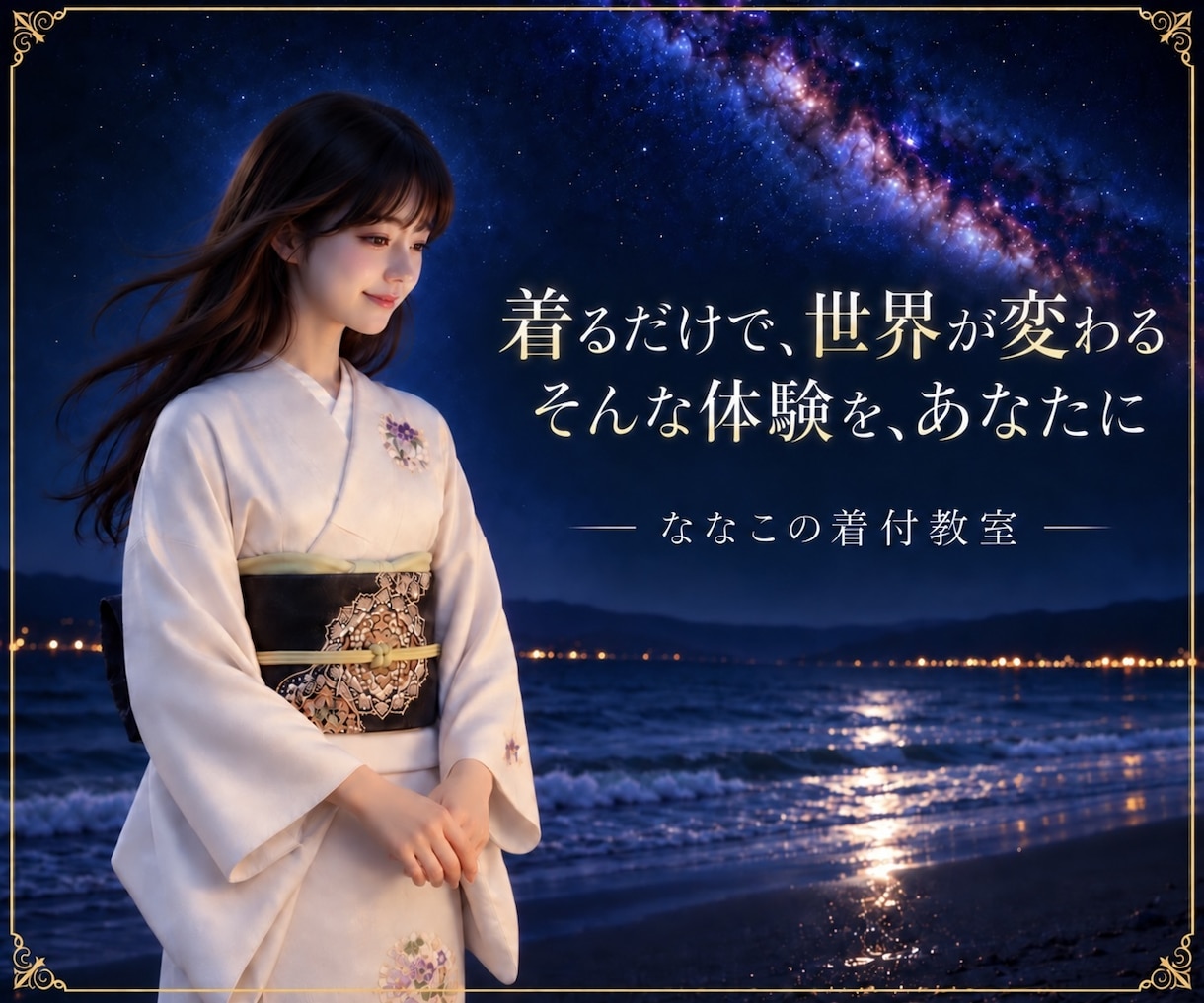 ななこの着付教室『一緒に楽しく』着物を着ます 着るだけで、世界が変わる　そんな体験を、あなたに イメージ1