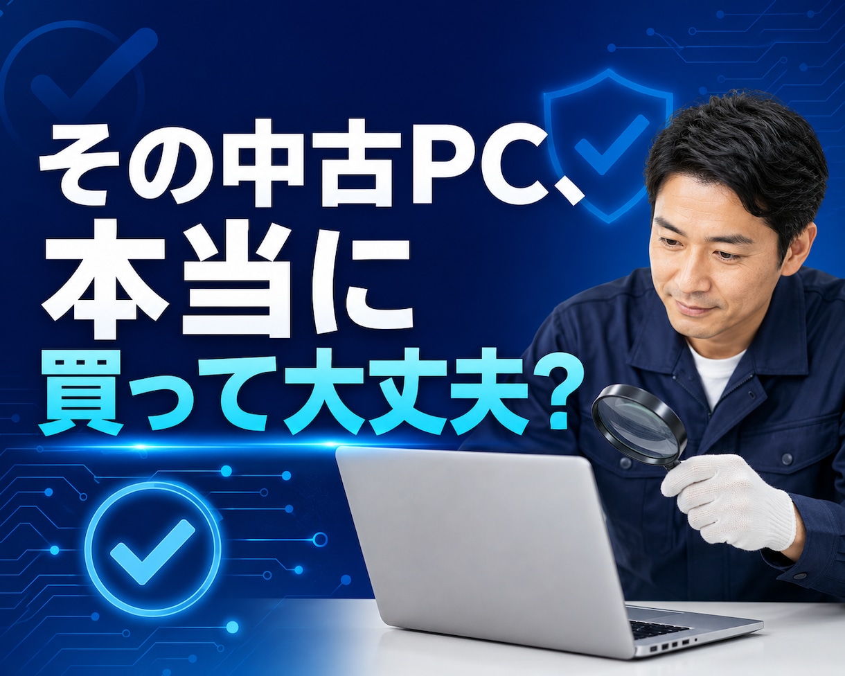 購入前の中古パソコンをプロ目線で診断します PC修理スタッフが価格・性能・故障リスクを分かりやすく判定 イメージ1