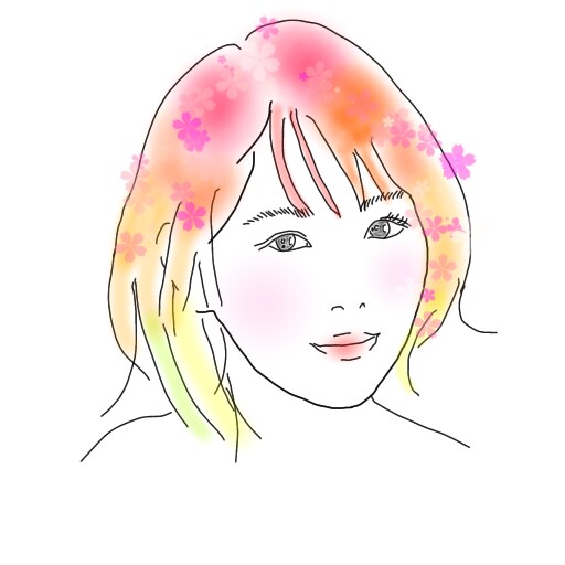 カラフル水彩⭐️ゆるふわ美人アイコン描きます 出品者さん占い師さんにもオススメ❤️選べる好きな色とラメ加工 イメージ2