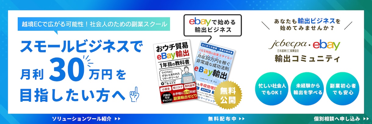 あなたのeBay輸出の課題を相談・解決します eBay輸出のエキスパートがeBayの悩み・課題を解決します イメージ2