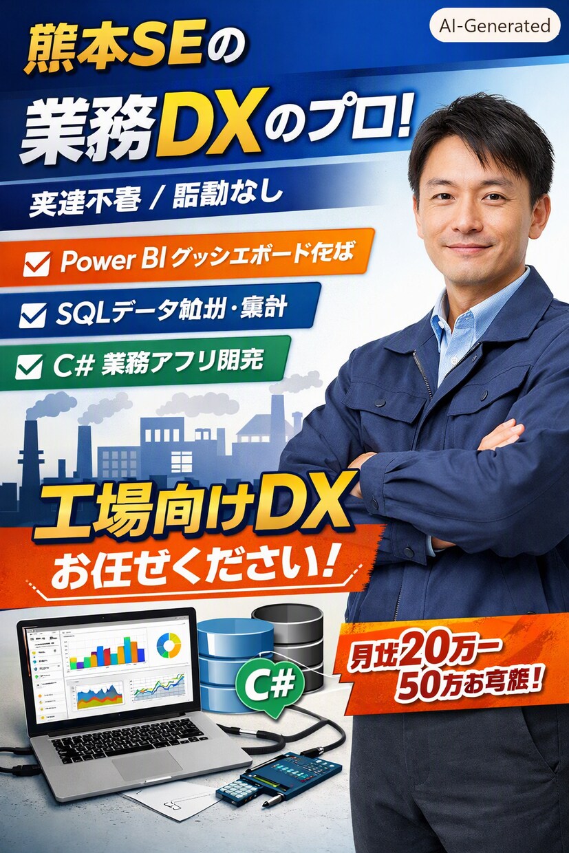 ExcelやSQLServerデータ可視化します Power BI×SQL Serverでダッシュボード開発 イメージ2