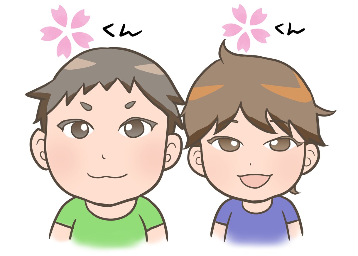 プレゼントに☆お子さんの似顔絵描きます 漫画制作のプロが、お子さんを可愛くキャラ化します イメージ4