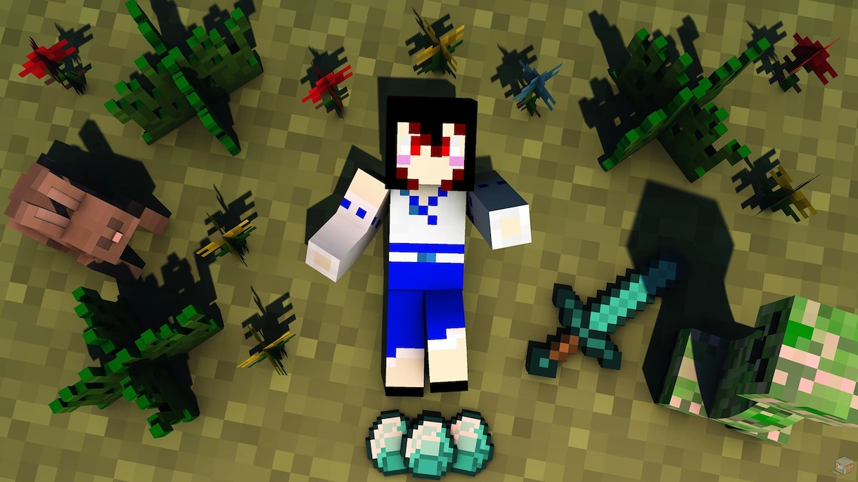 オリジナルのマイクラスキンを作ります 可愛い系のスキンを得意としています。 イメージ5