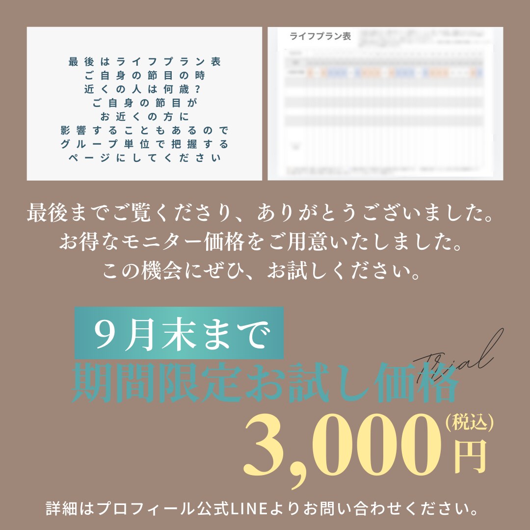 自己分析シートお作りします ワクワク四柱推命®︎であなただけの自己分析シート！ イメージ5