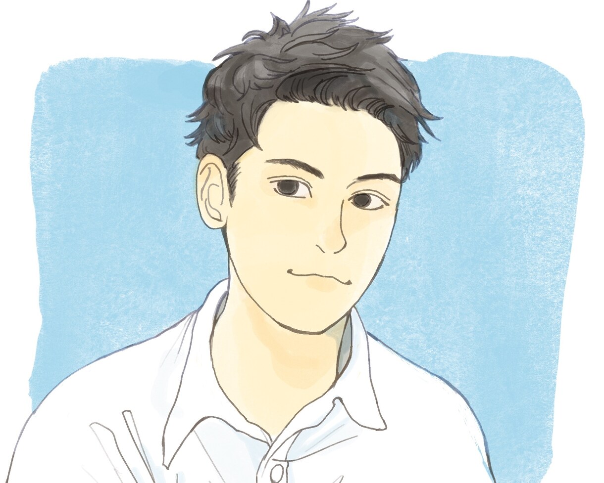 綺麗で優しい印象の似顔絵イラストを描きます 水彩テイストで優しい印象！アイコンや挿絵に イメージ2