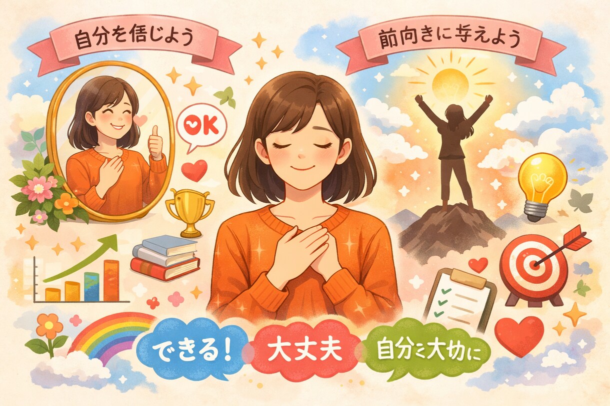 自己肯定感上げたい等の悩みの相談に乗ります 自己肯定感や普段の思考について悩んでいる方へ イメージ1