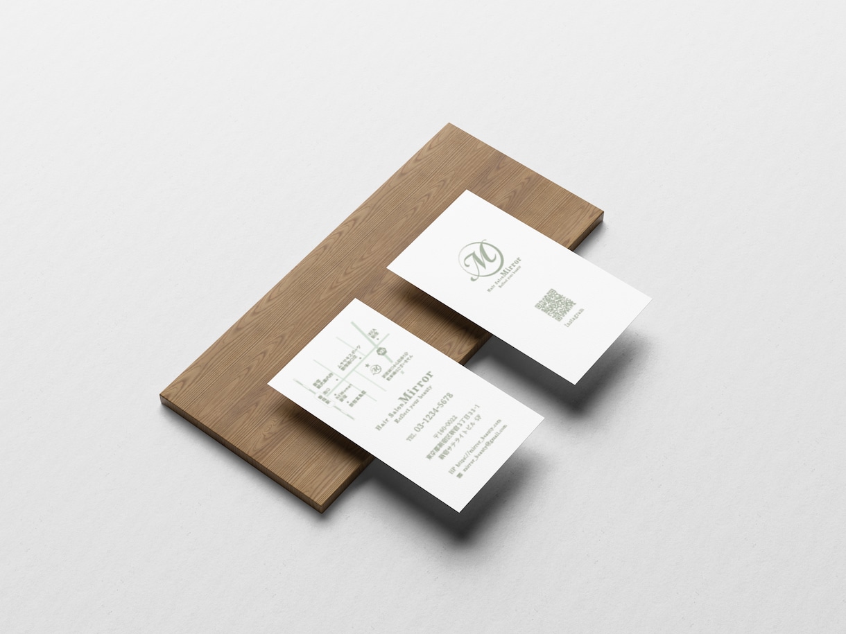 おしゃれな名刺・ショップカードを作成いたします 印刷対応OK(別途料金）・あなただけのデザインを作成！ イメージ1