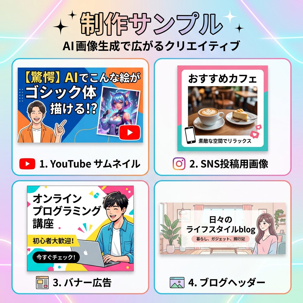 AIでサムネイル・バナー画像を生成します 3,000円〜即日納品！デザイナー不要でプロ品質 イメージ6