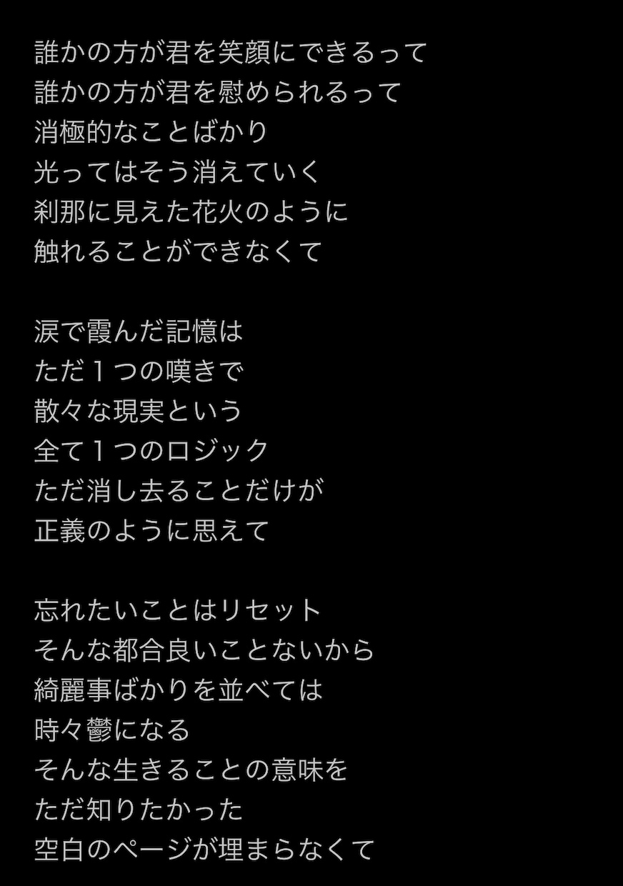 女性ボーカル向けの恋愛・明るい系詞提供します 低価格で提供させていただきます^-^ イメージ2