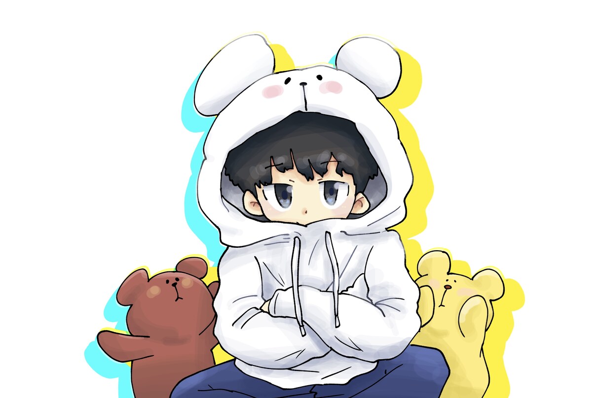 かわいいイラストや、ゆるい絵を描きます 貴方の心を少し優しくできるような、かわいい絵をお届けします。 イメージ5