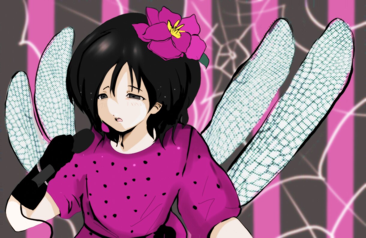 萌え×ダーク融合のオリジナルイラスト制作しますます ダーク・病み・萌えを融合した没入感のある絵を制作します イメージ2