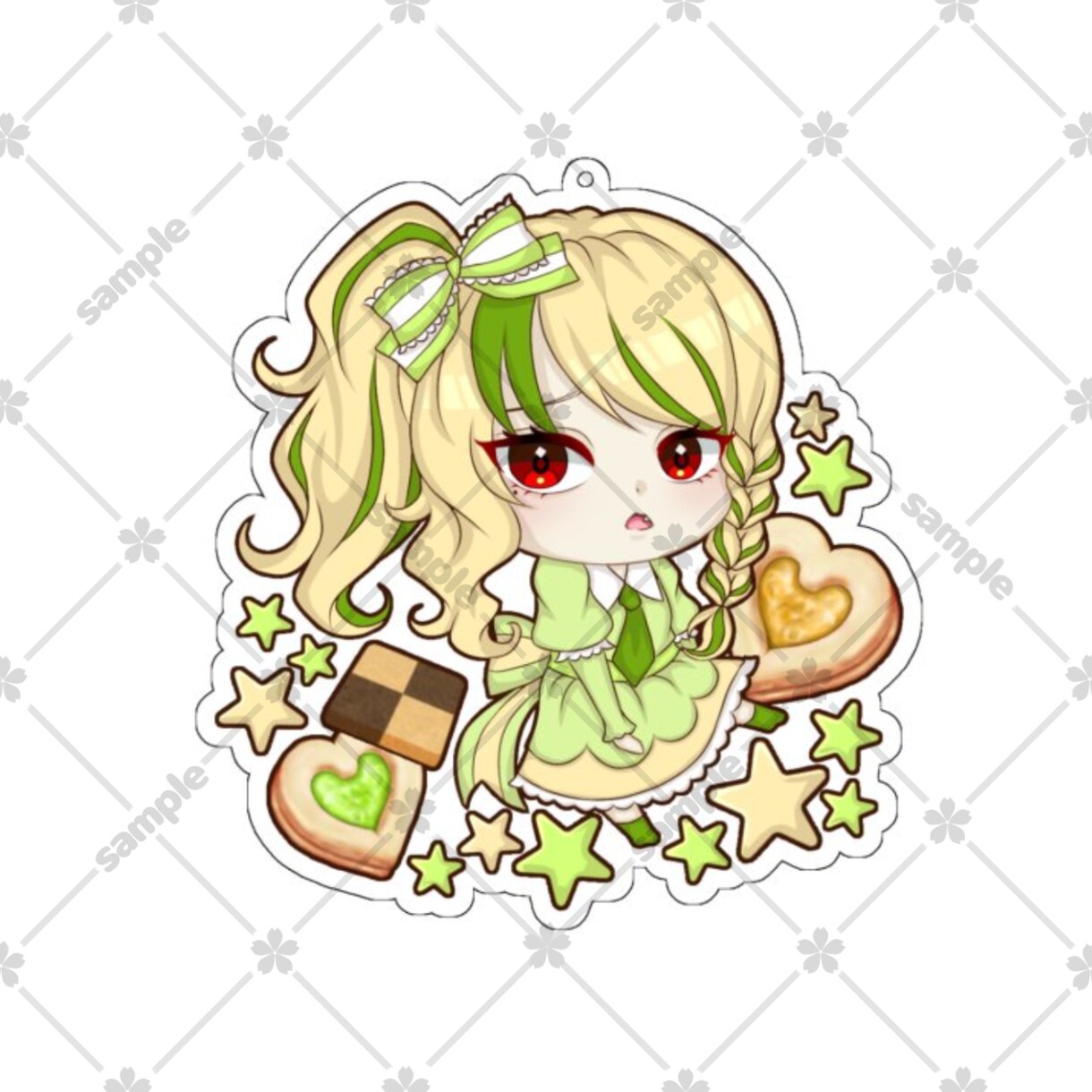 アクキー風♡ミニキャライラスト描きます あなたのキャラクターが可愛いアクリルキーホルダーに！？ イメージ2