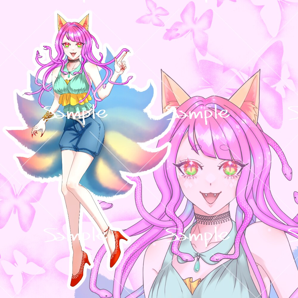 IRIAM活動セット立ち絵・SD・アイコン描きます IRIAM用イラストが全て揃う！ イメージ9