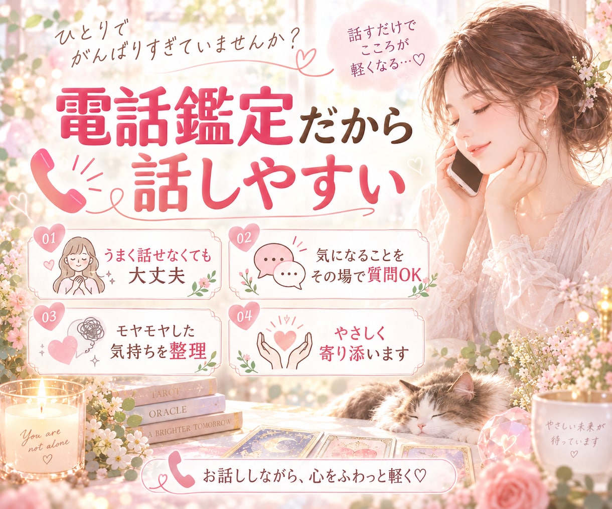 HSP繊細さんへ♡人間関係やお相手の本音を占います 職場・家族・苦手な人…疲れた心に寄り添います♡ イメージ5