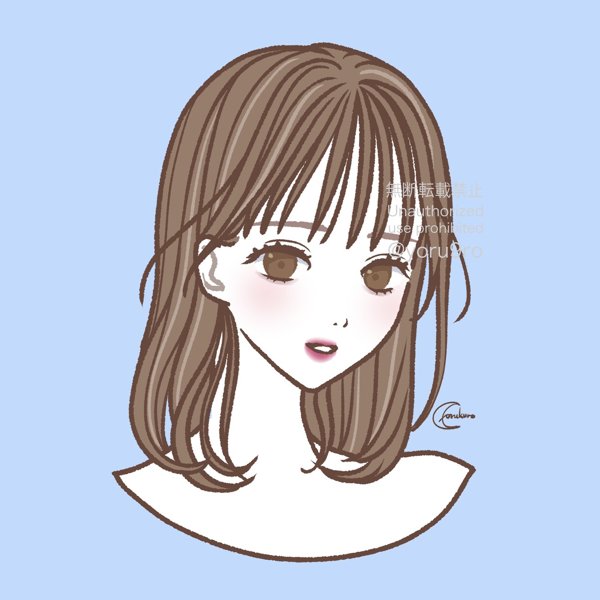 パキッとした塗りの人物イラスト・似顔絵お描きします 太めの線で印象的！表情差分も制作可能◎修正2回まで無料 イメージ6