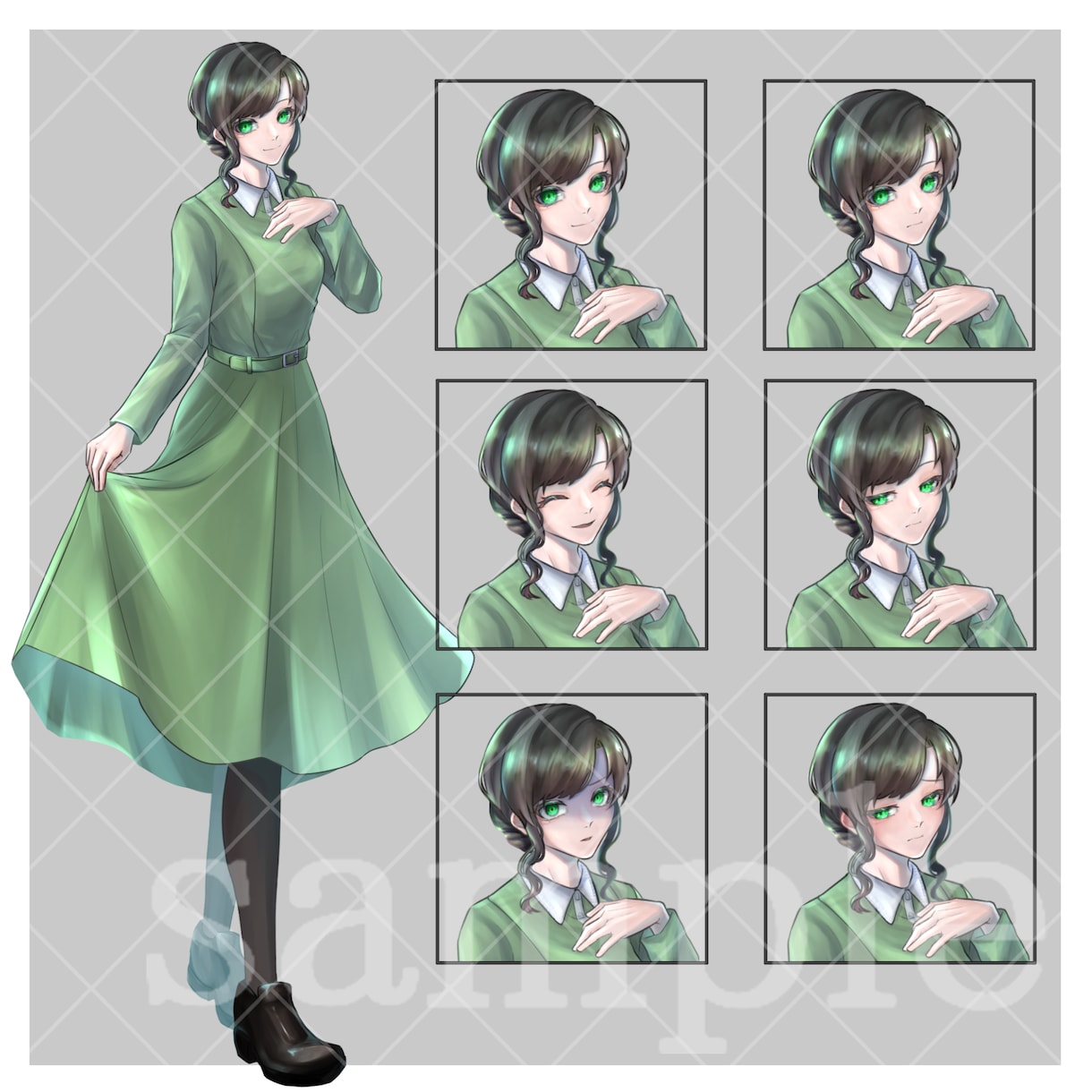 TRPG立ち絵、アイコンなどの製作を承ります 全身、バストアップ、デフォルメなど。表情差分2種まで無料 イメージ2