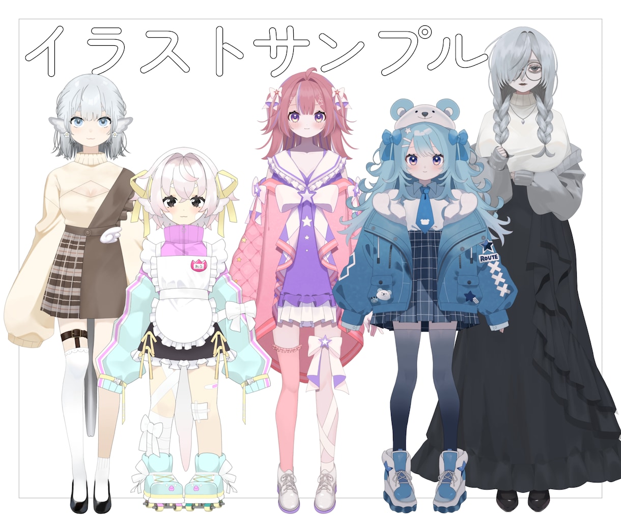 イラストLive2D一括割引！Vtuber作ります デザインからVtubeStudio設定まで全て担当します イメージ2