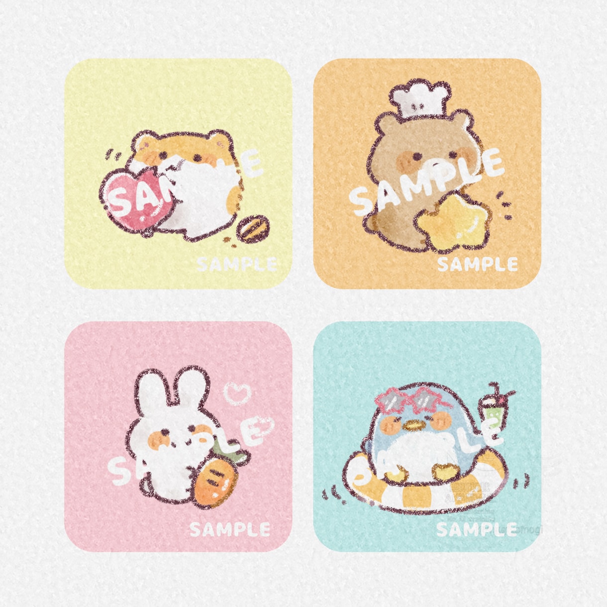 ゆるふわ♡かわいいアイコンを制作します 人物、どうぶつもOK！心を込めて描きます✨️ イメージ3