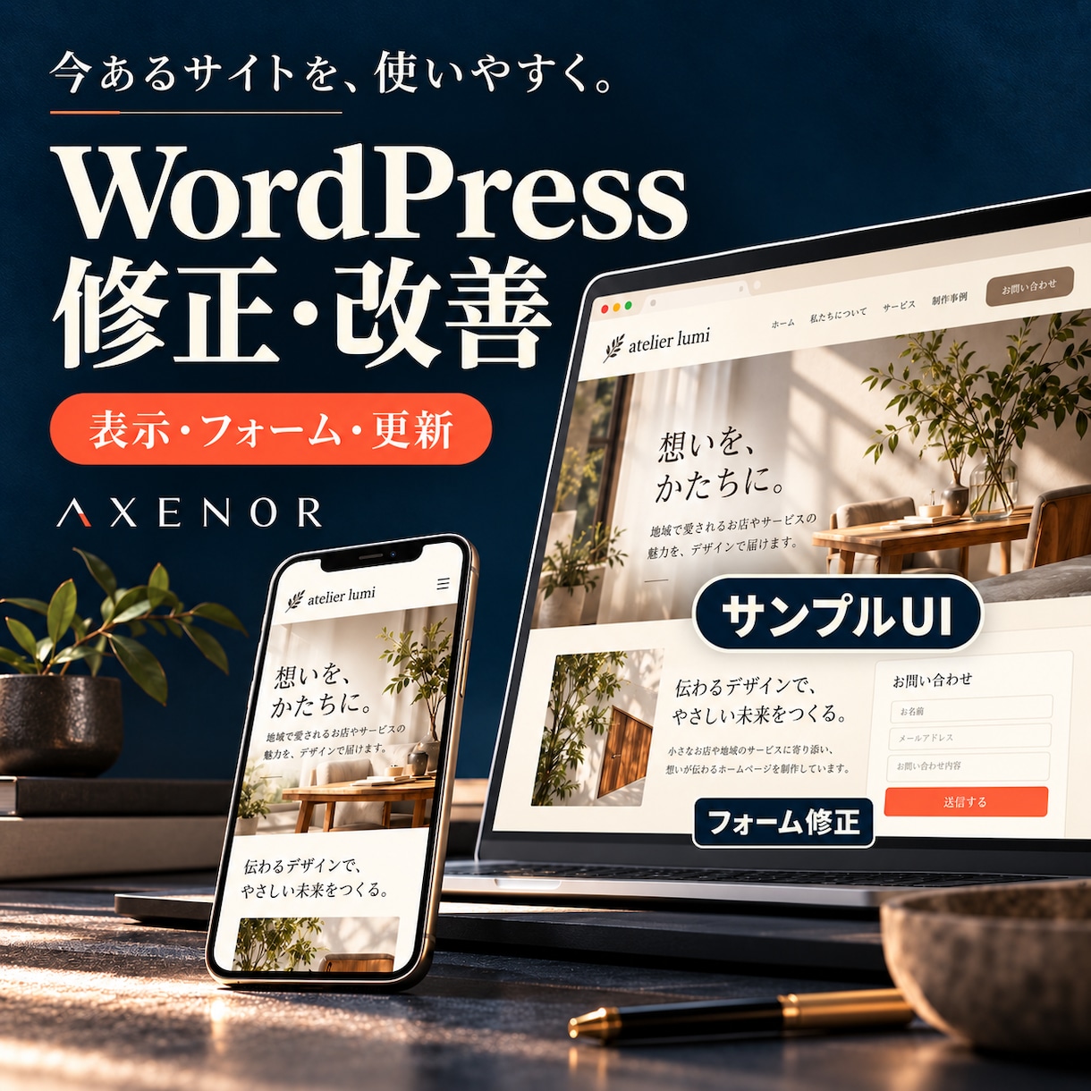 WordPressの表示・フォームを修正します 困っている箇所を確認し、作業内容を整理してから対応 イメージ1