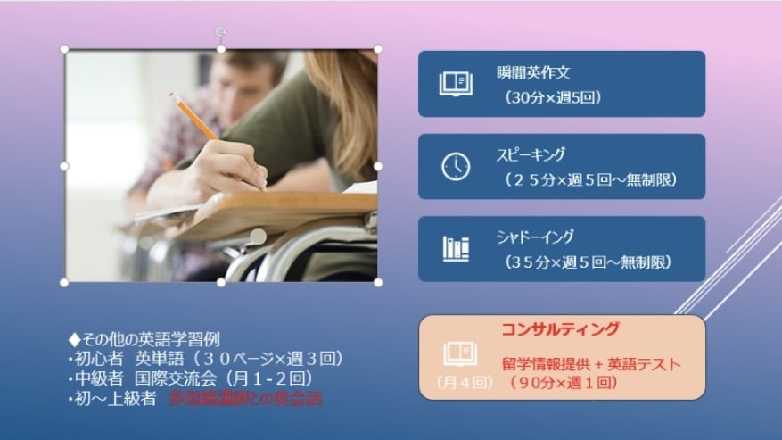 3ヶ月間の英語学習コーチングを致します 海外文化を学び、外国人と最短で仲良くなる方法を伝授！ イメージ2