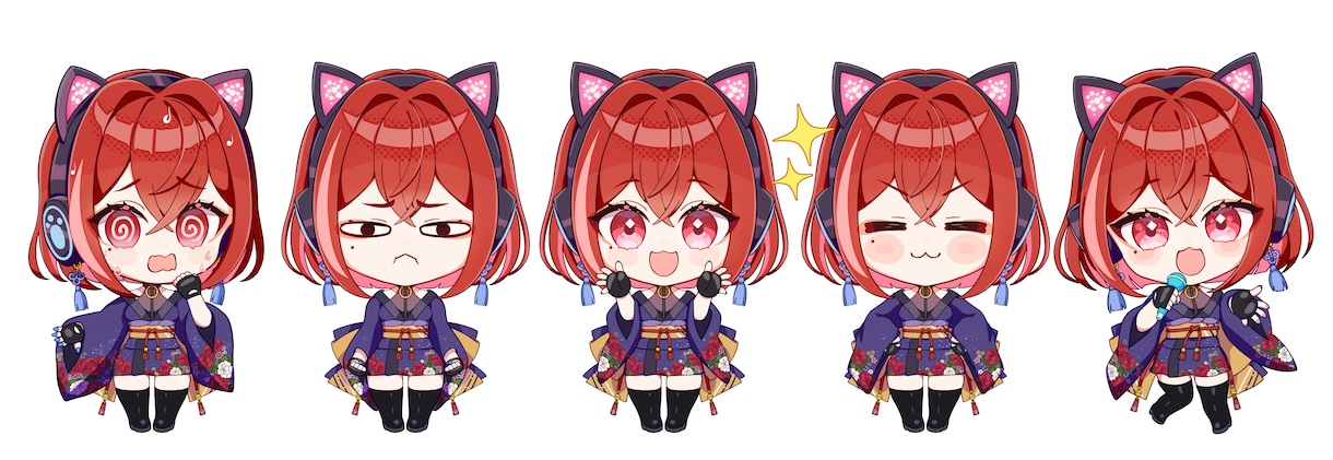 SDキャラ・ミニキャラ・スタンプイラスト承ります かわいいアニメ系絵でグッズやサムネなどに イメージ2