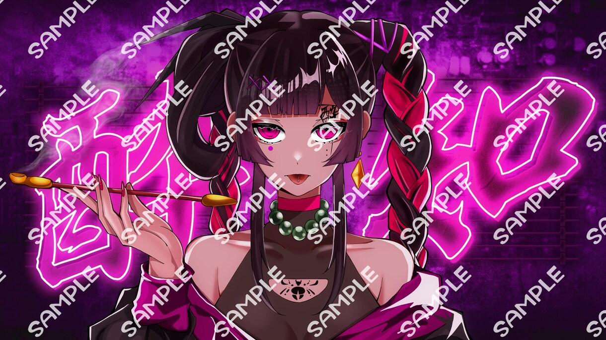歌みたサムネやアイコンに使える1枚絵描きます VTuberさんやVライバーさん向け！ イメージ3