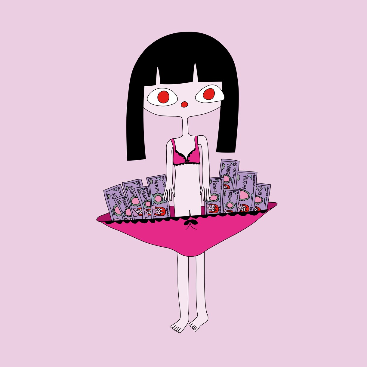毒と可愛さのあるジャケットを描きます アイコン、ジャケット、似顔絵などお任せください！ イメージ5