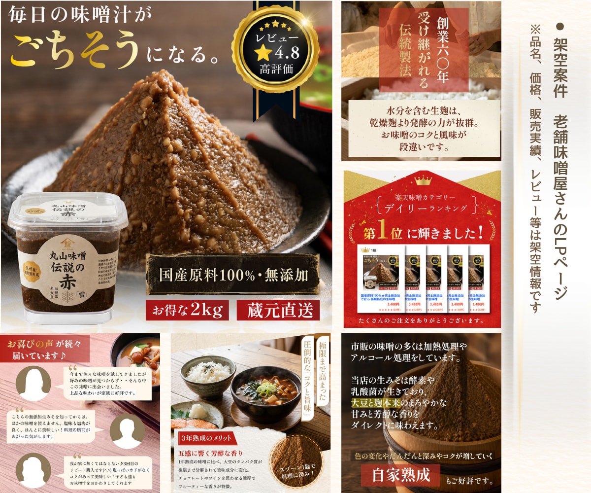 先着2名様限定｜楽天・EC向け食品のLP制作します 構成・コピーから丸投げOK！商品の魅力とシズル感を伝えます イメージ5