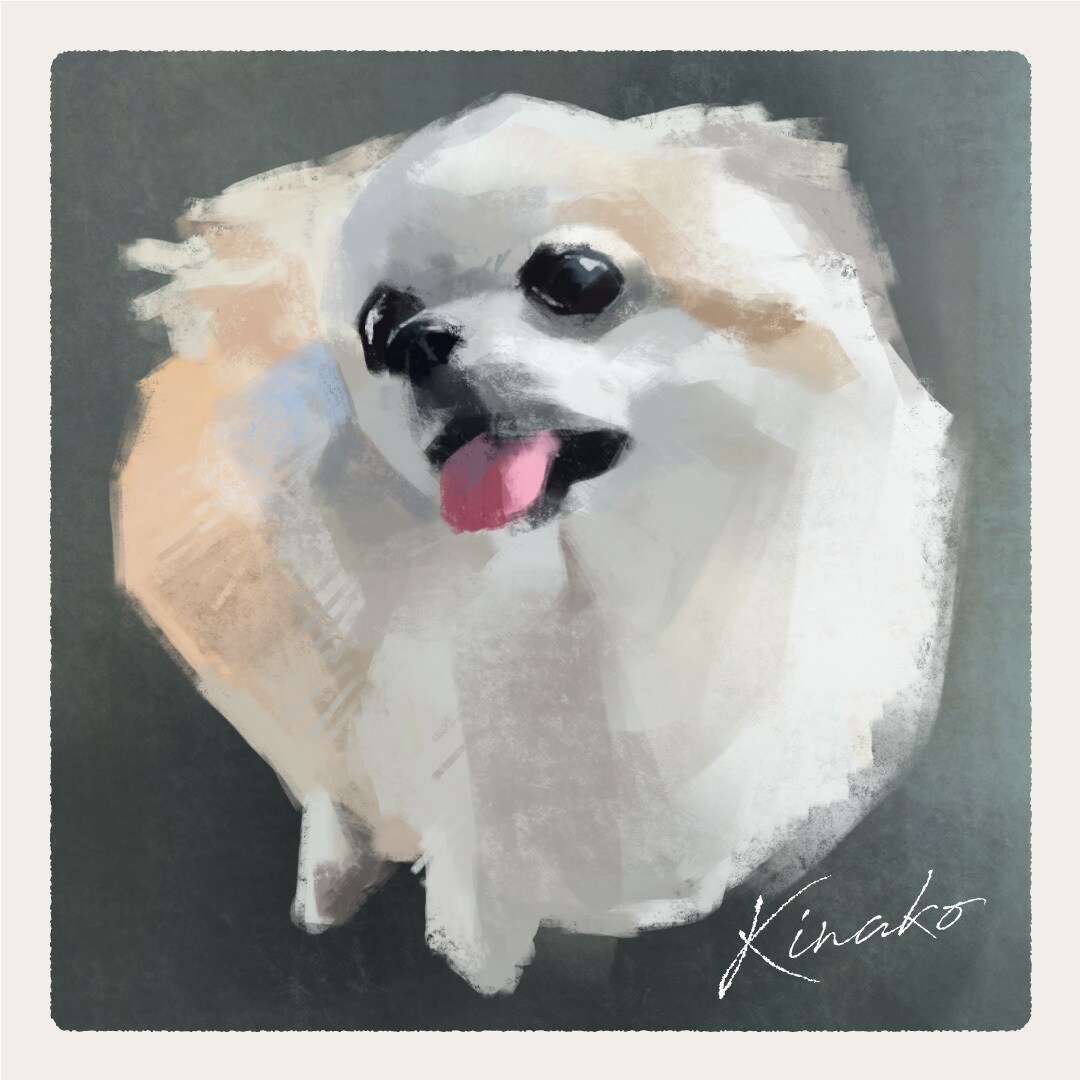絵画風タッチでうちの子イラスト描きます イラストをキャンバスやポスターにすることもできます！ イメージ9