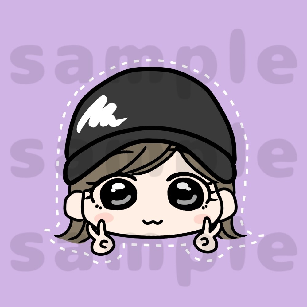 最短翌日♪商用可★SNSアイコン作成します ゆるキャラ風でかわいいお顔アイコン♪ イメージ7