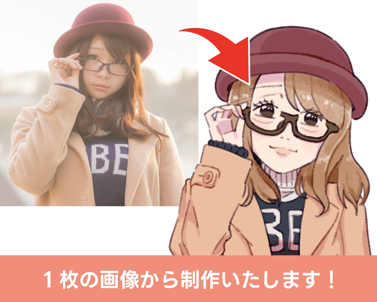 ゆるふわでくりそつな似顔絵描きます 優しさや暖かさを感じる似顔絵が必要なあなたに。 イメージ3