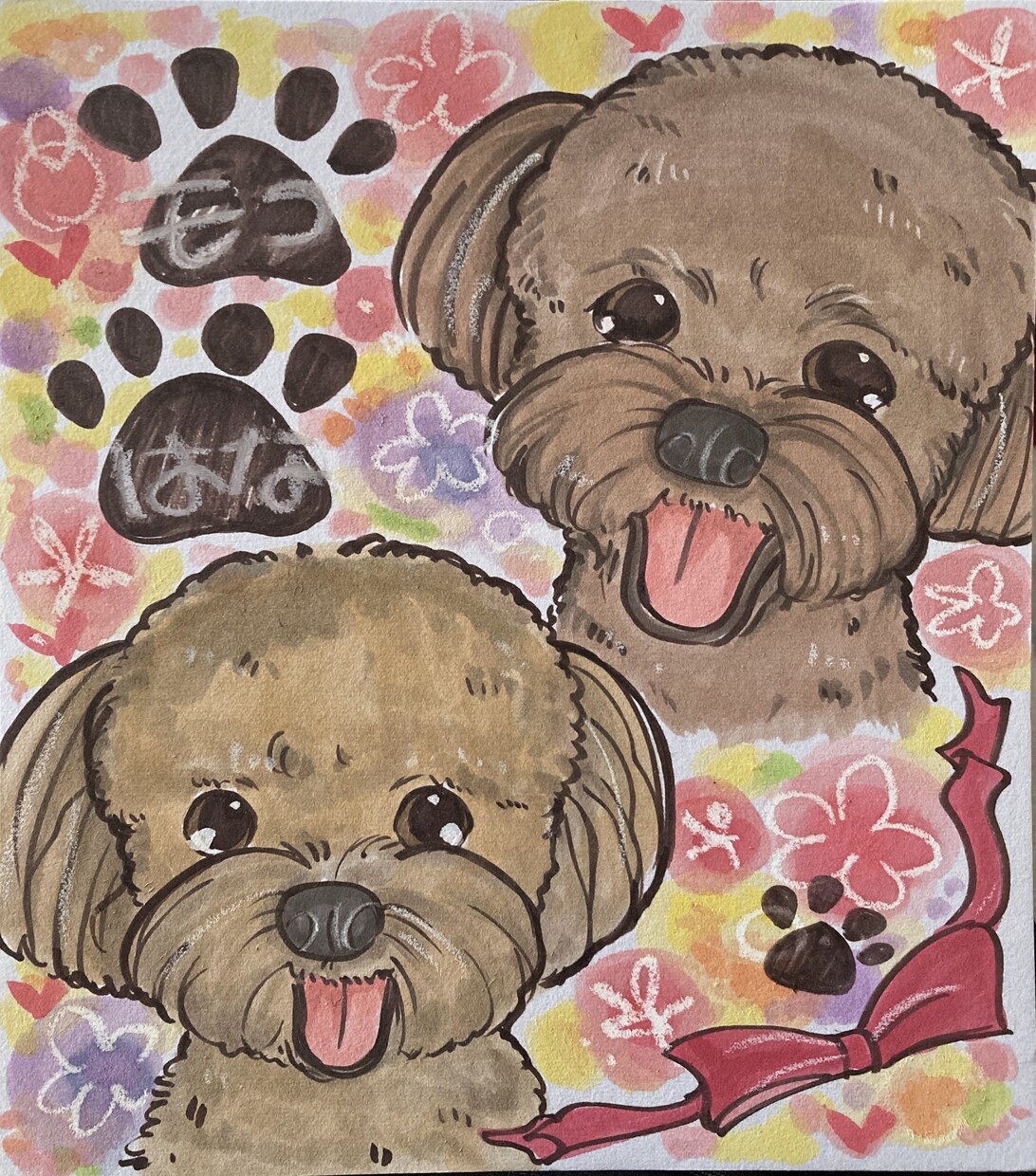 初めての方歓迎！水彩手描きの可愛い似顔絵お描きます 還暦米寿金婚式ウェディングなど、お急ぎも一度ご相談下さい イメージ7