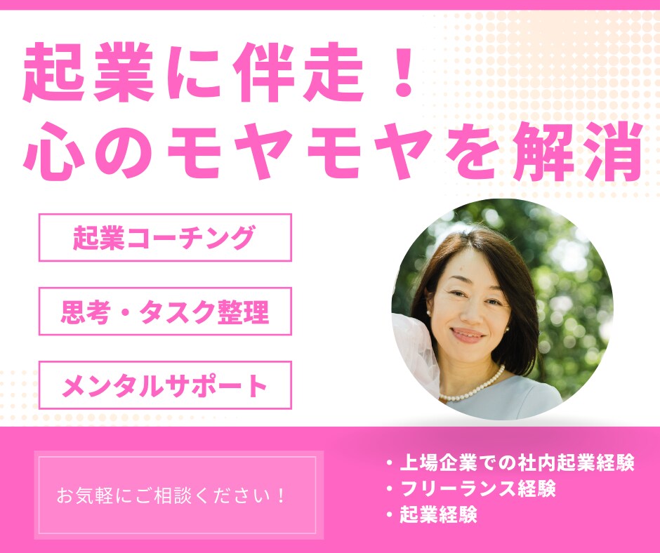 起業コーチング★目標達成に向けて伴走します 思うように行動できない原因を探り、あなたの行動を加速！ イメージ1