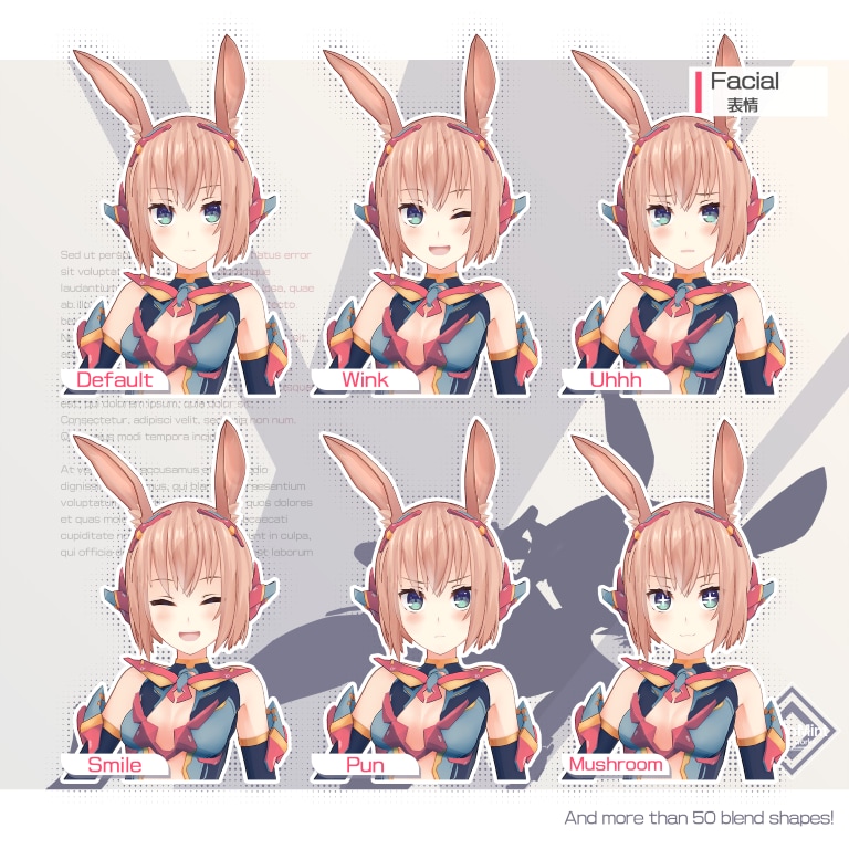 商用可、オリジナル３Dキャラクターを製作いたします VRC、VTuberなど、キャラデザインから一貫化サービス！ イメージ5