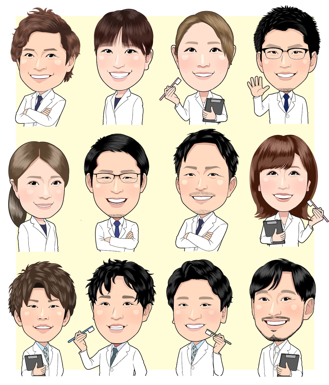 清潔感のある好印象な似顔絵制作いたします ご満足いただけない場合キャンセル無料！ イメージ3