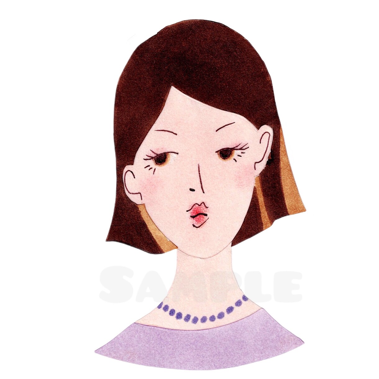 オーダーメイド☆アイコン用イラストを作ります ペーパーアート風イラストで個性を！名刺、グッズにも♪ イメージ10