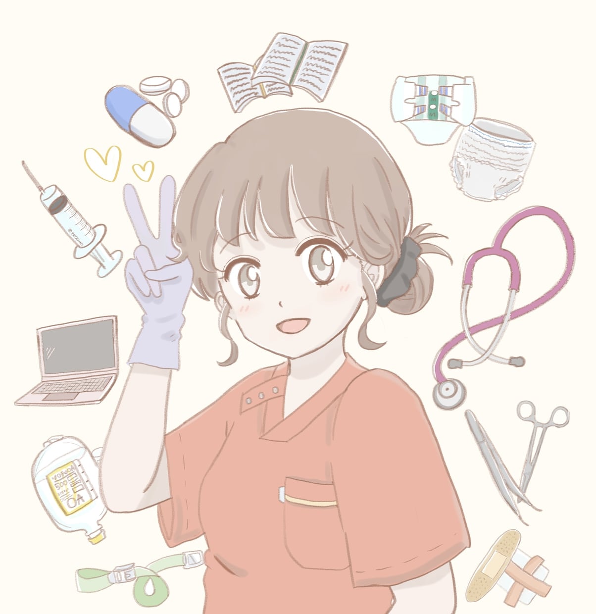 やさしい雰囲気︎のオリジナルイラストを制作します SNS・アイコン・一枚絵／ご相談歓迎 イメージ1
