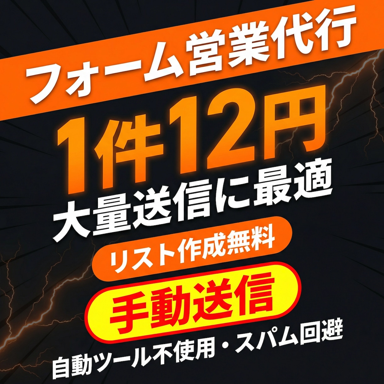 リスト無料！問い合わせフォーム手動送信代行します 267件の実績！リスト作成無料・営業文作成もお任せ イメージ2