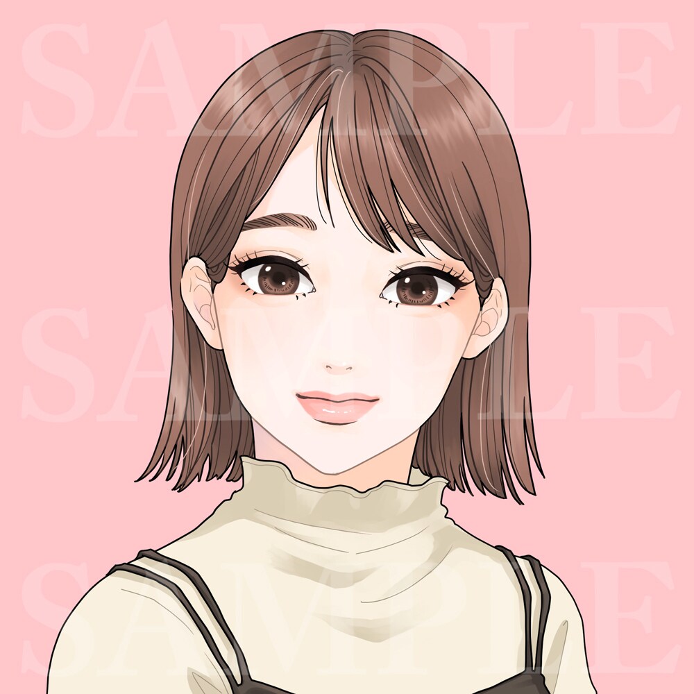 商用利用込み！アイコンイラストお描きします 「映え」に全振り！男性もOK＾＾ イメージ4