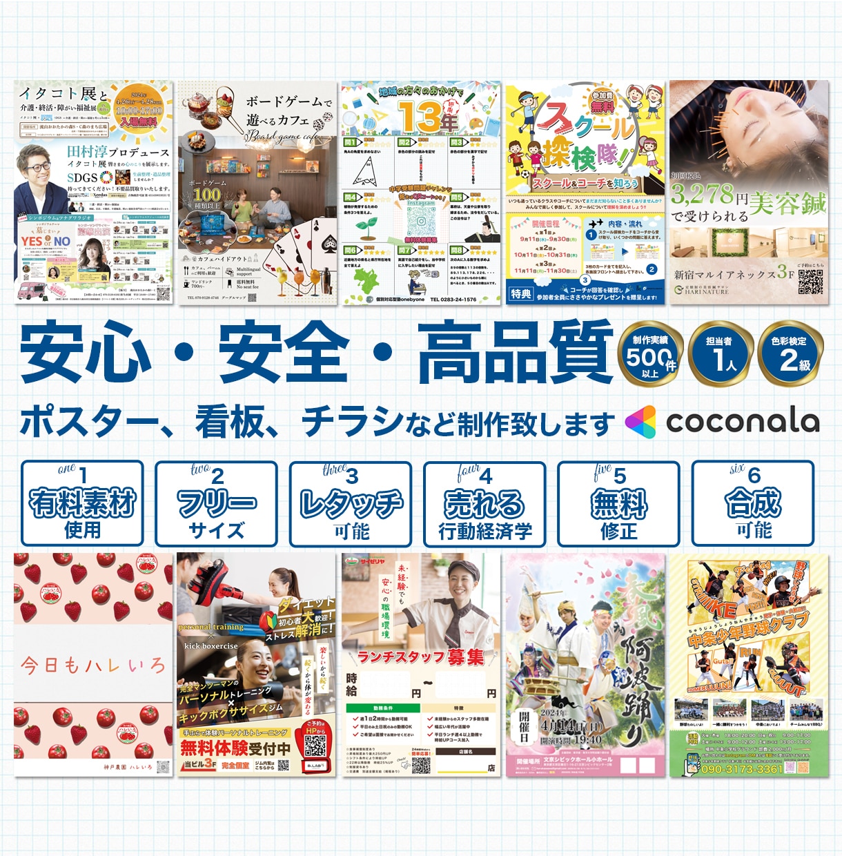 ポスター・看板を安心・安全・高品質で提供します A0まで料金変動なし！最短24時間でご提案。印刷丸投げ可能☆ イメージ1