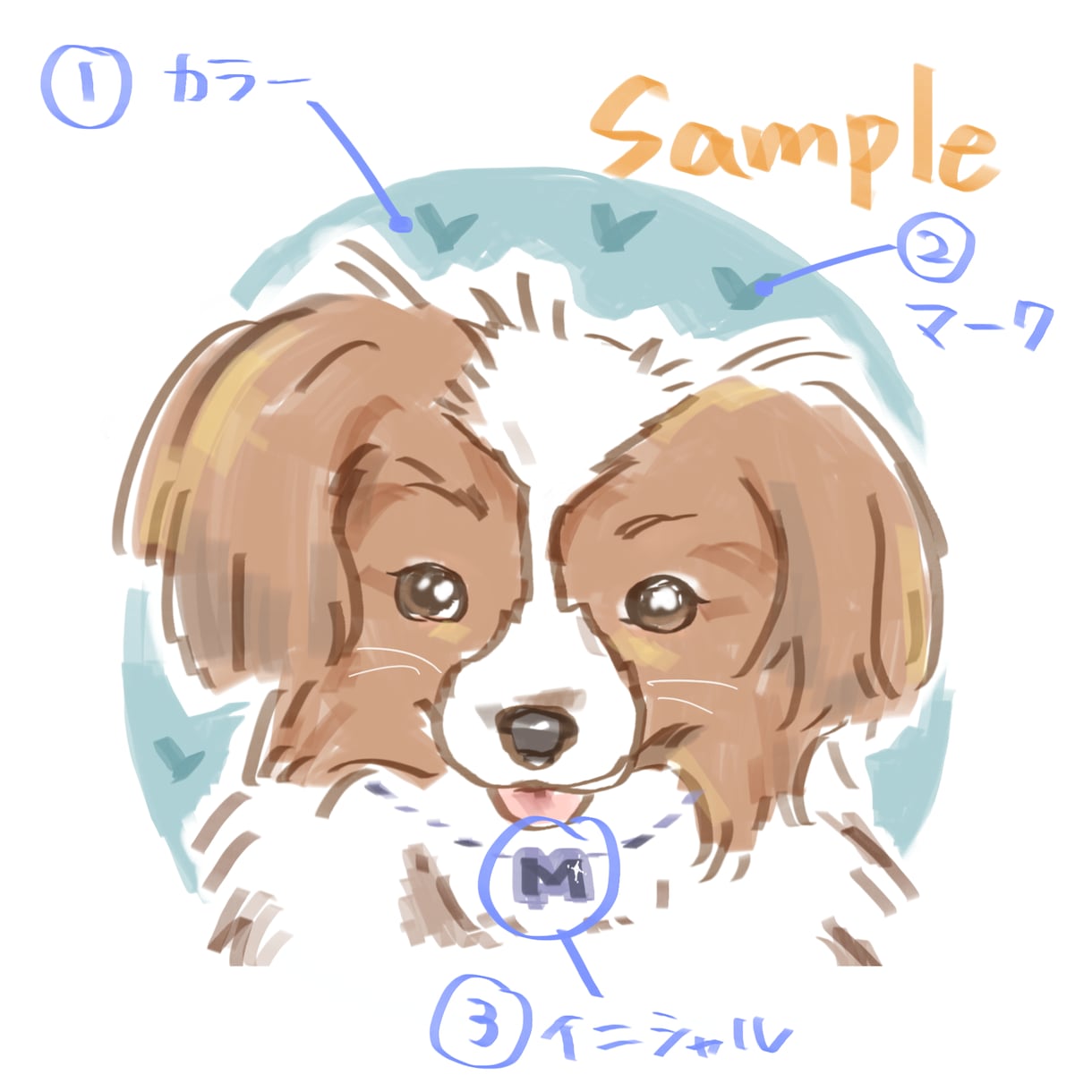 犬ちゃん猫ちゃんあなたの癒しな子♡描きます 自分のアイコンや、動物好きなあの子にプレゼントどうですか？ イメージ4