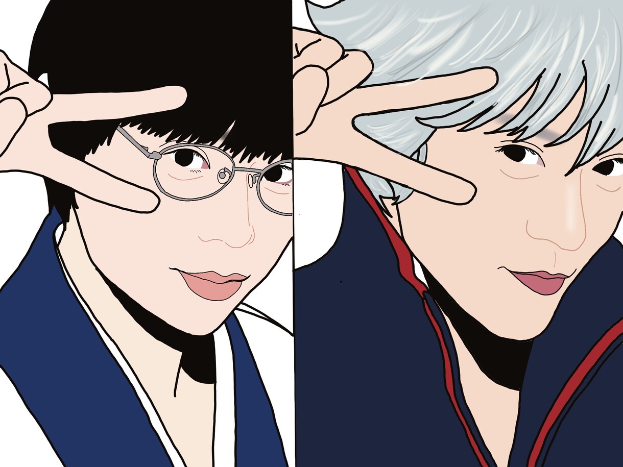 色紙やSNS用にも♡可愛く、美しく似顔絵描きます お写真そのまま似顔絵にします❁﻿2名まで1000円 イメージ5
