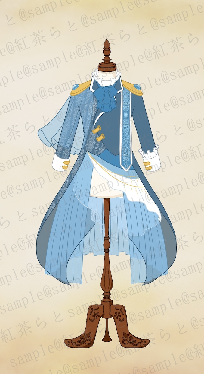 衣装デザインうけたまわります ひらひら、透け素材、装飾多めのアイドル衣装が得意です イメージ3