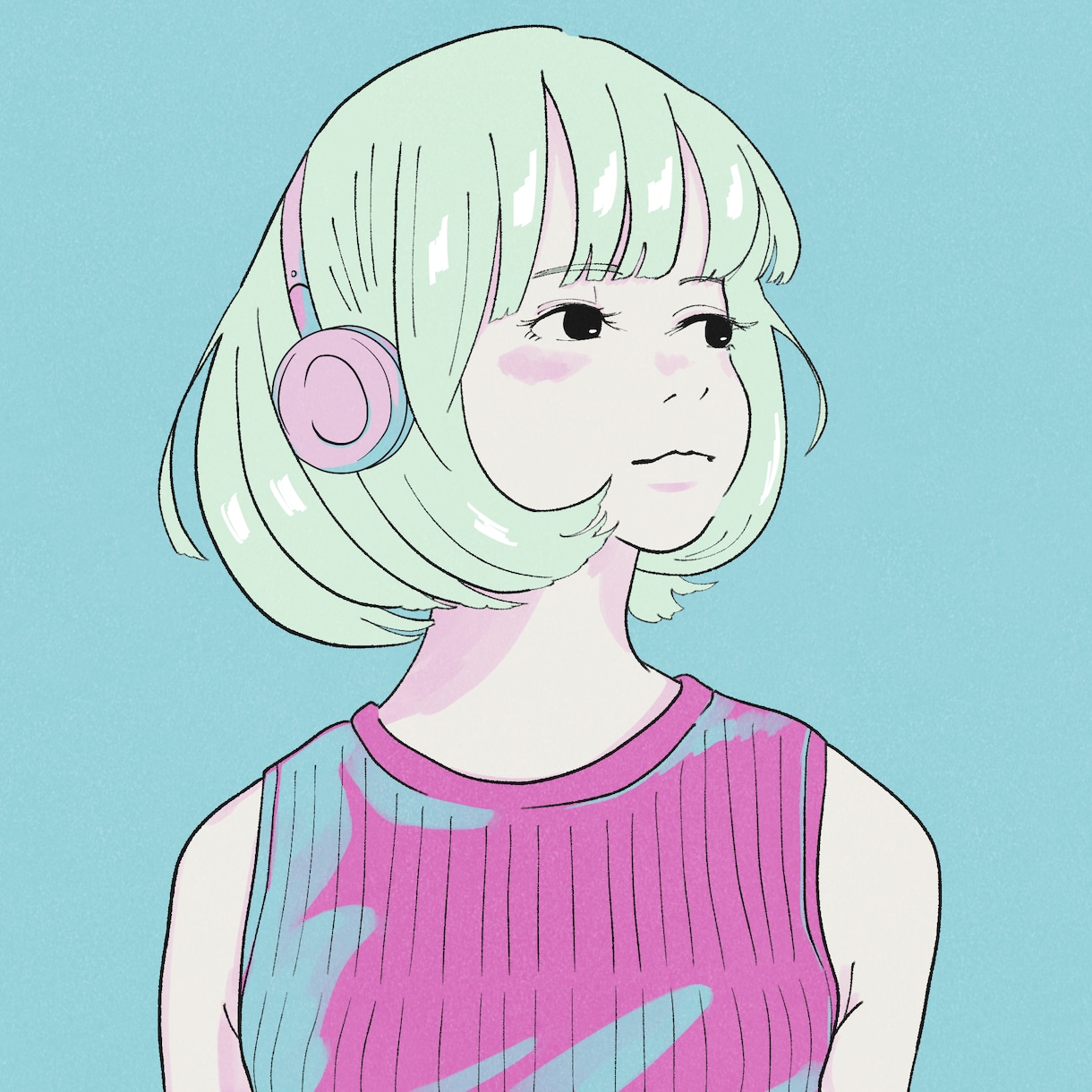 優しいタッチで惹きつける表情を描きます 個性のあるアイコンが欲しい方へ イメージ1