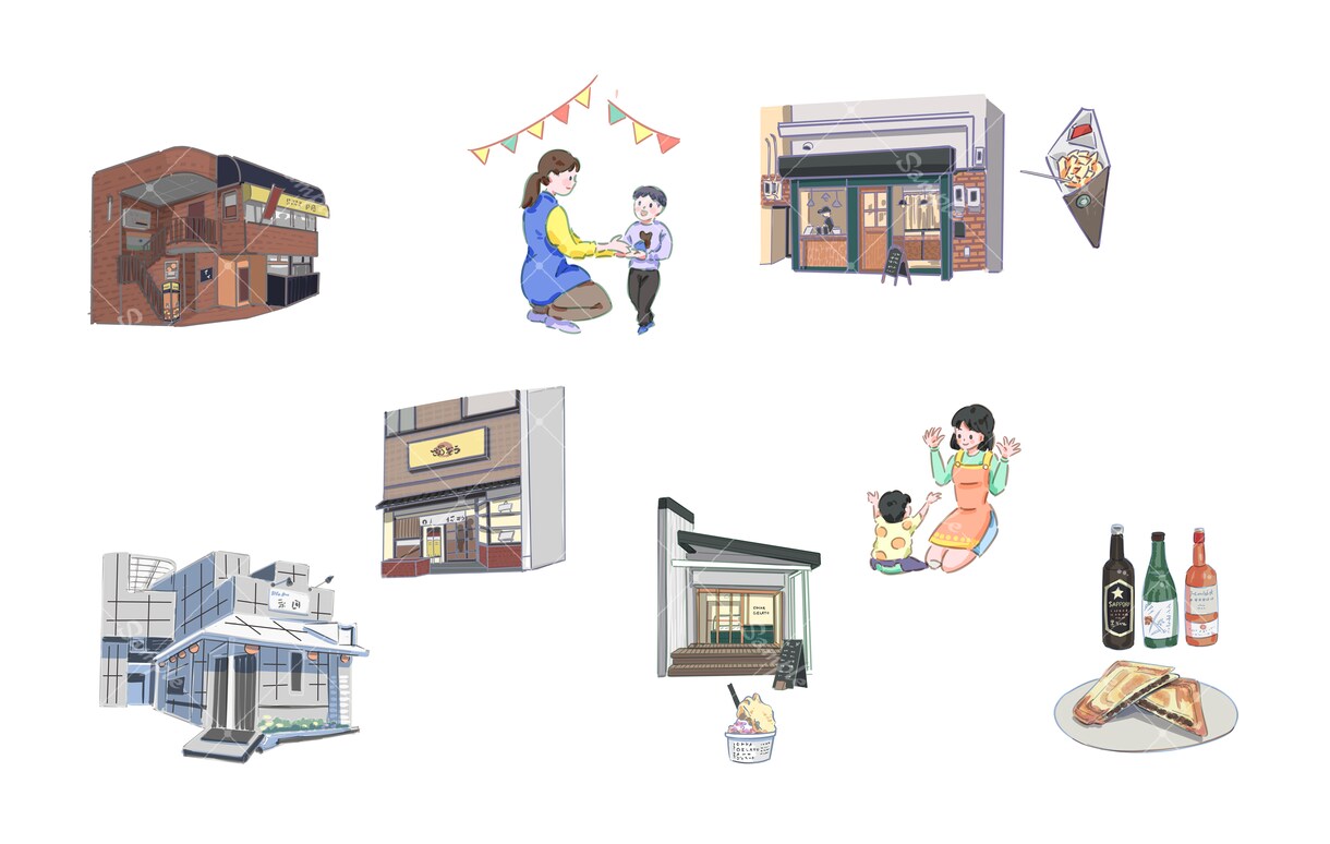 優しいタッチでイラスト製作いたします パンフレットやポスターなどに使用できる、おしゃれなイラスト イメージ1