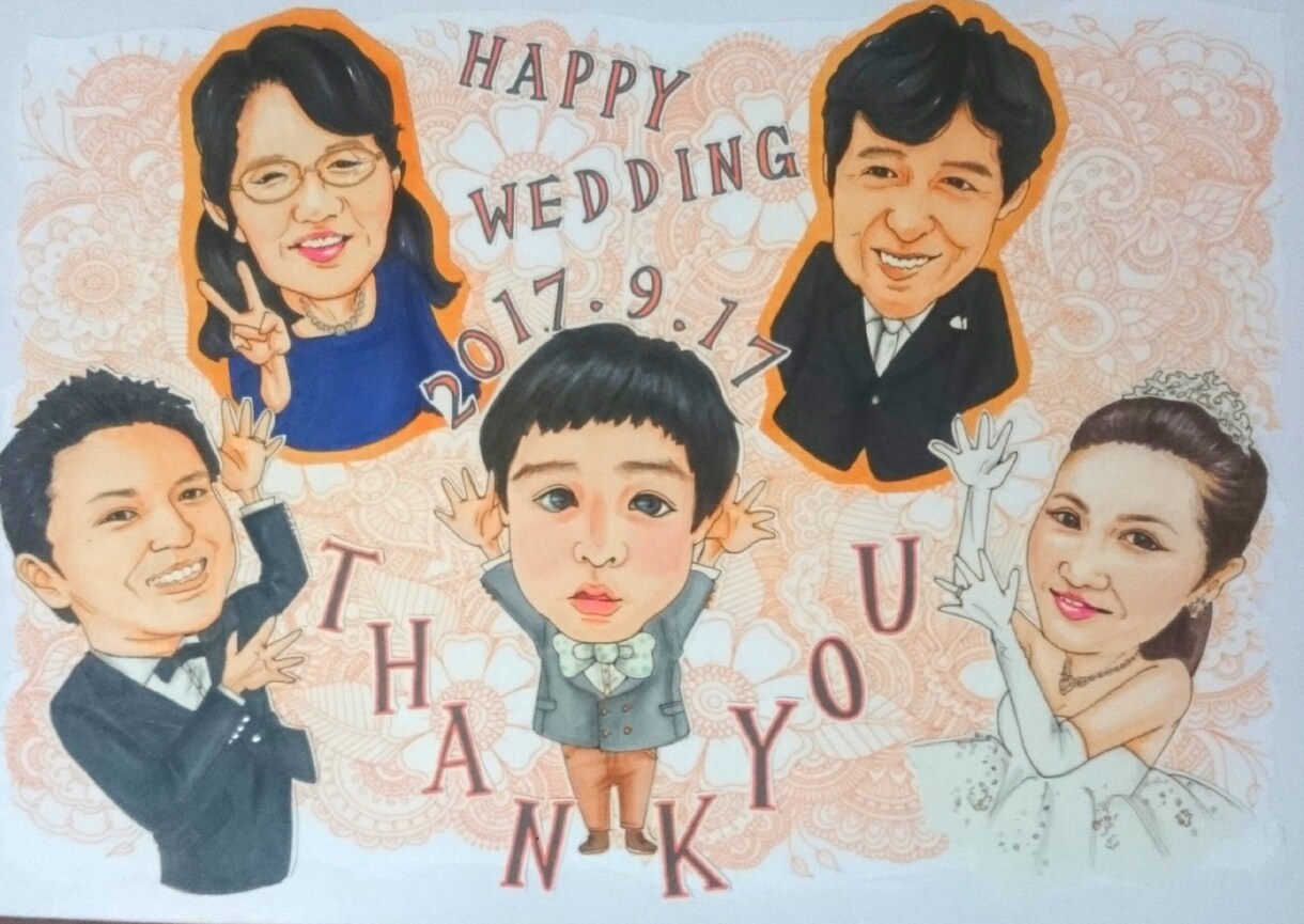 何でも似顔絵オーダー承ります 人・もの・ペットなんでもOK!「他にない」をお求めの方へ イメージ5