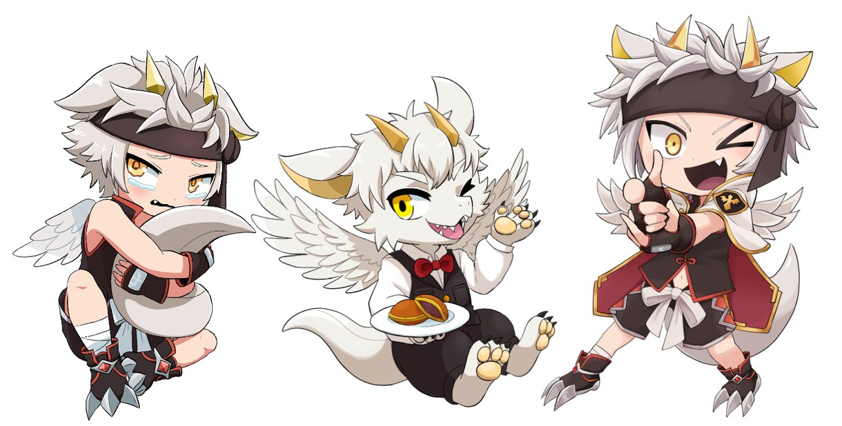 創作キャラやVtuberさんのちびキャラ描きます 表情豊かなデフォルメイラストをお求めの方へ♪ イメージ7