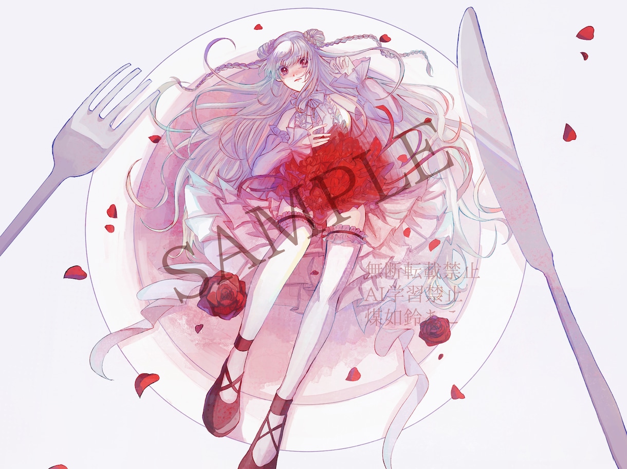 色鮮やかな一枚絵イラスト作成いたします 動画サムネイラストや本の表紙などの一枚絵作成します！ イメージ2
