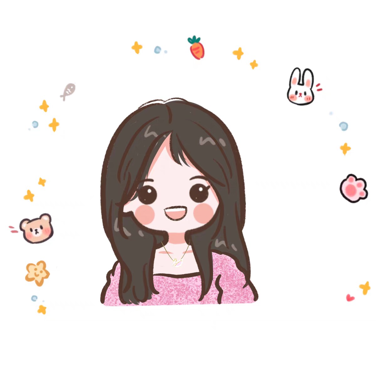 一人1,500円☆似顔絵お描きします ゆるかわ似顔絵！柔らかい雰囲気に◎アイコン、ブログに！ イメージ3