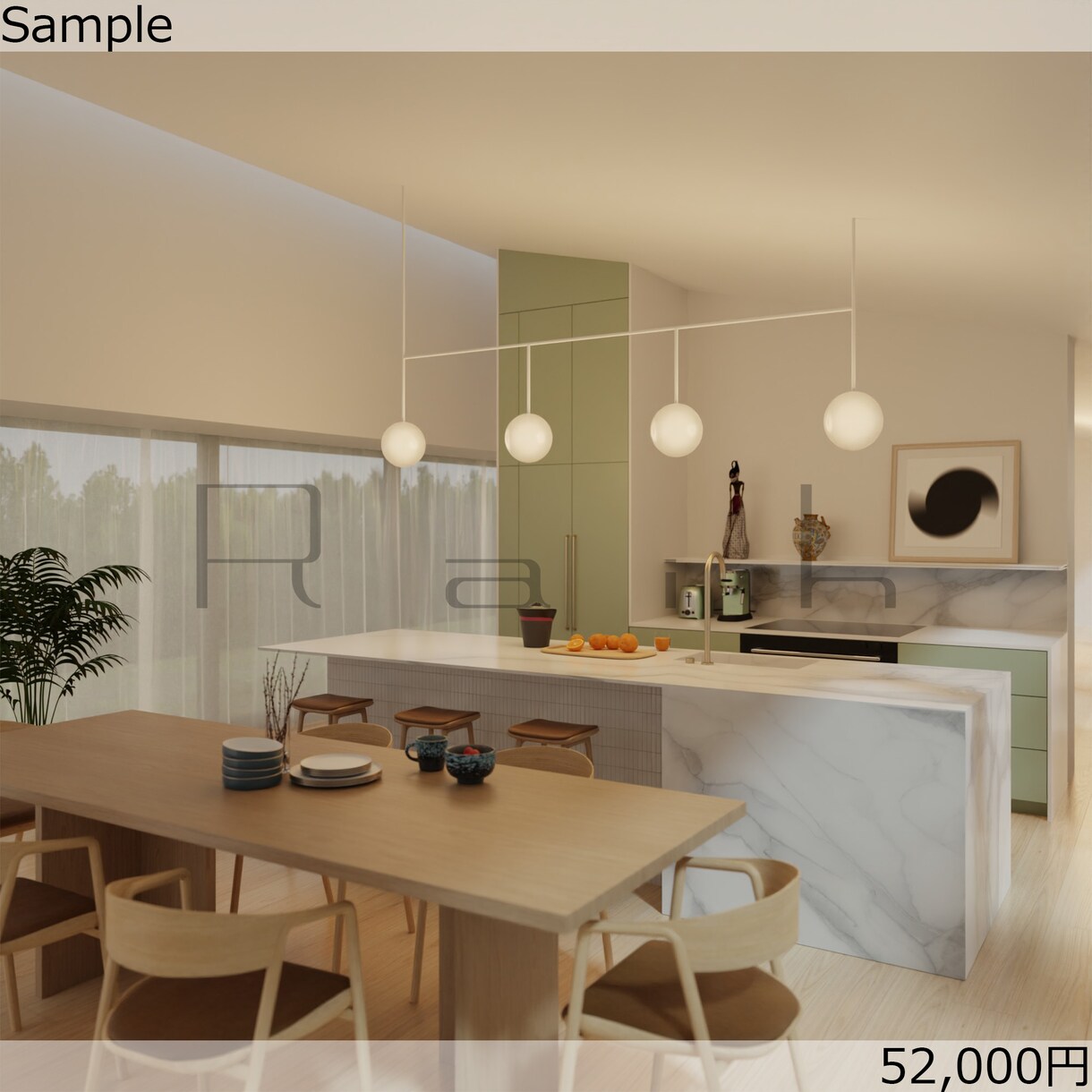 住宅、ホテル等インテリアCGパース作成します ■雰囲気が伝わるハイレベルなCGパースを短納期で■ イメージ5